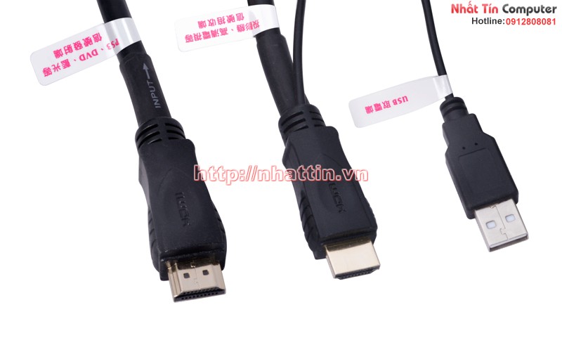 Cáp hdmi to hdmi 40m 1.4 chuẩn 3D mạ vàng 24K Z-Tek ZE634 Chính Hãng