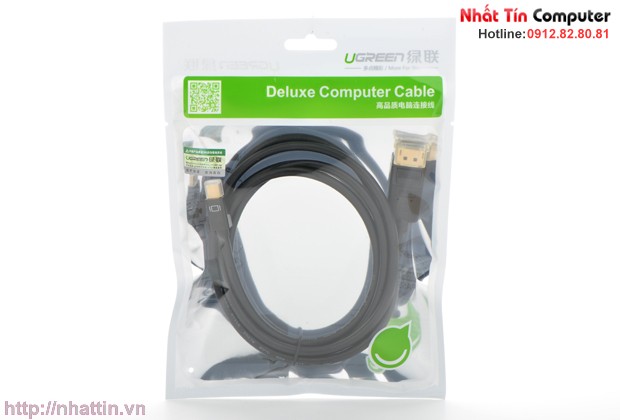 Cáp Mini DisplayPort to Displayport Ugreen MD105 2M: 10408, 3M: 10423