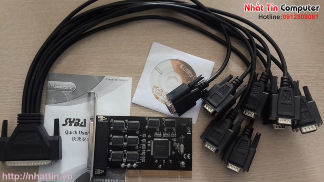 Card chuyển đổi khe PCI sang 8 cổng com RS232