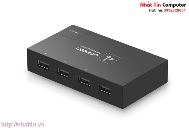 Bộ chia sẻ tín hiệu USB cho 4 máy tính PC, laptop, Macbook chính hãng Ugreen UG-30346 cao cấp