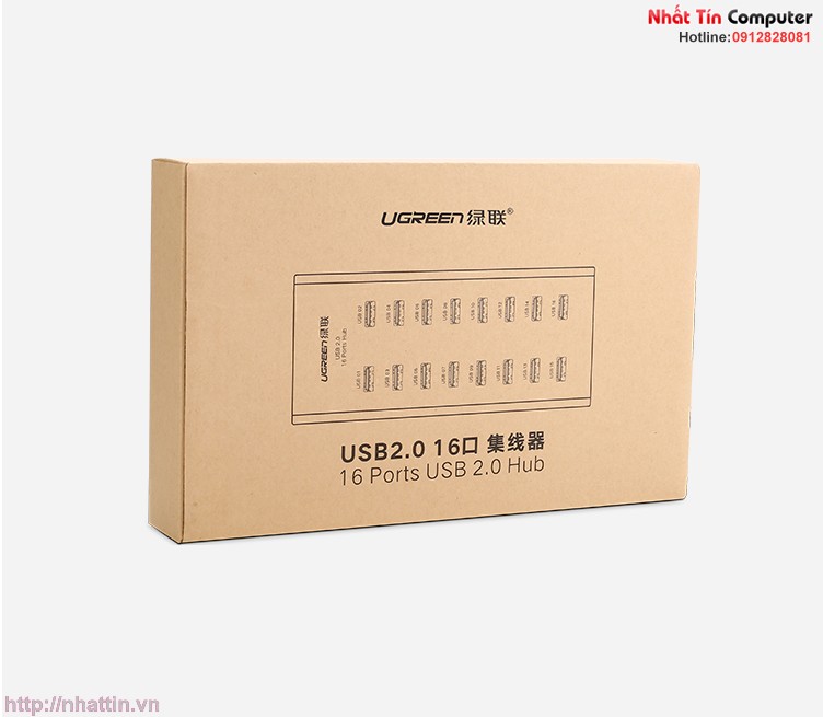 bo-chia-usb-2-0-ra-16-cong-ho-tro-nguon-ngoai-dc-12v-chinh-hang-ugreen-ug-20298