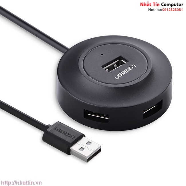 Bộ chia 4 cổng USB 2.0 Ugreen 20277 (màu đen)