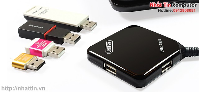 hub usb 4 port, bộ chia usb 4 cổng, hub usb unitek, hub usb 2.0, Unitek y-2149