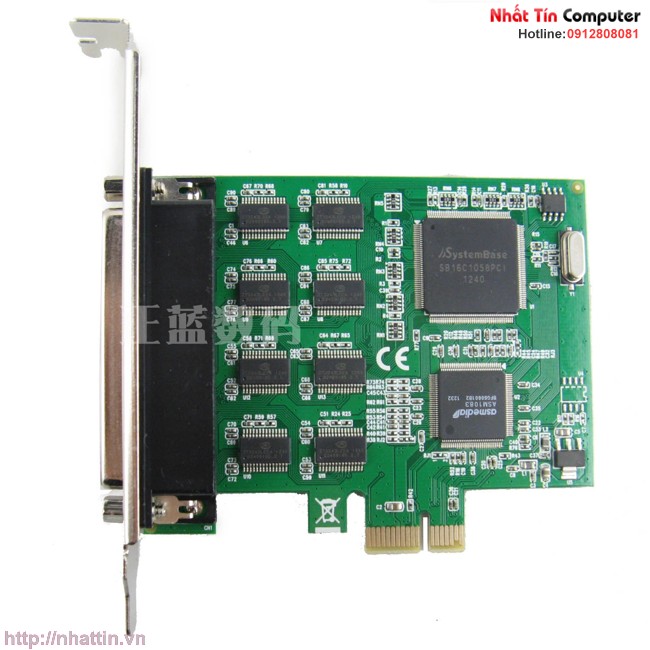 Card chuyển đổi khe PCI express sang 8 cổng Com RS232 SYBA EMT09A Chính Hãng