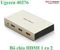 Bộ chia HDMI 1 ra 2 hỗ trợ 4Kx2K chính hãng Ugreen 40276 cao cấp