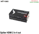 Bộ chia HDMI 2 cổng vào 4 cổng ra có điều khiển MT-HD2-4 - VIKI chính hãng