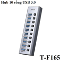 Bộ chia HUB USB 10 cổng USB 3.0 Jasoz T-F165 cao cấp