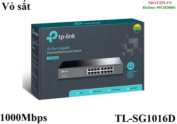 Bộ chia mạng 16 cổng Gigabit Desktop/Rackmount TP Link TL-SG1016D