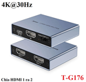 Bộ chia tín hiệu HDMI 1 ra 2 hỗ trợ 4K@30Hz Jasoz T-G176 cao cấp