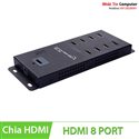 Bộ chia tín hiệu HDMI 1 ra 8 LENGKENG LKV318 chuẩn HDMI 1.4 cao cấp