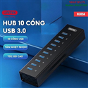 Bộ chia USB 3.0 Hub 10 cổng tốc độ 5Gbps Unitek H305A cao cấp (vỏ nhôm)