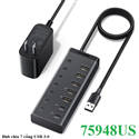 Bộ chia USB-A ra 7 cổng USB 3.0 bao gồm USB-A x5, USB-C x2 Ugreen 75948US cao cấp