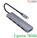 Bộ chia USB Type-C ra 4 cổng USB 3.0 có hỗ trợ nguồn Ugreen 70336