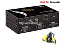 Bộ chuyển Auto KVM Switch 2Port- USB - MT-201UK-L Chuyển mạch tự động 2 CPU ra 1 màn hình