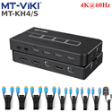 Bộ chuyển mạch KVM HDMI Switch 4 vào 1 cổng hỗ trợ 4K@60hz MT-VIKI MT-KH4S cao cấp