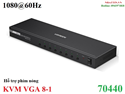 Bộ chuyển mạch KVM VGA 8 vào 1 ra hỗ trợ 1080P@60Hz Ugreen 70440 cao cấp (8-1)
