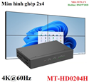 Bộ điều khiển màn hình ghép HDMI 2x4 hỗ trợ 4 màn hình ghép 4K@60Hz MT-Viki MT-HD0204H cao cấp