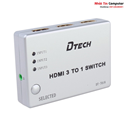 Bộ gộp chuyển mạch tín hiệu HDMI 3 vào 1 ra Dtech DT-7018 chính hãng