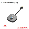 Bộ nhận tín hiệu HDMI không dây 50m 1080p@60hz sóng Wifi Unitek V1711FBK01 cao cấp (1 chiếc nhận)