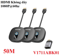 Bộ phát nhận tín hiệu HDMI không dây 50m 1080p@60hz sóng Wifi Unitek V1711ABK01 cao cấp (Bộ 1TX + 2RX)