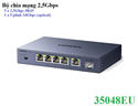 Bộ Switch chia mạng LAN 5 cổng 2.5G với 1 cổng Uplink SFP+ 10G Ugreen 35048EU/CM753 cao cấp