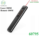 Bút trình chiếu laser 200M, điều khiển không dây 100M Ugreen 60795 cao cấp (Led đỏ, Pin sạc)