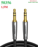 Cáp âm thanh audio AUX 3.5mm dương dương TRS dài 1,5M Ugreen 50356 cao cấp