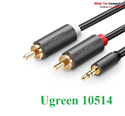 Cáp Audio 3.5mm to RCA (hoa sen) dài 10m chính hãng Ugreen 10514 mạ vàng cao cấp