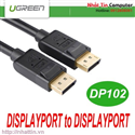 Cáp chuyển đổi Displayport to Displayport dài 3m Ugreen 10212 Chính hãng