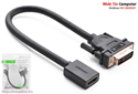 Cáp chuyển đổi DVI 24+1 to HDMI Ugreen UG-20118 chính hãng