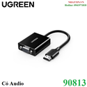Cáp chuyển đổi HDMI sang VGA có Audio dài 20cm 1080p@60hz Ugreen 90813/CM611 cao cấp