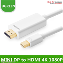 Cáp chuyển đổi mini DisplayPort to HDMI 3M cho Macbook air, Macbook Pro 10419 Ugreen Chính hãng