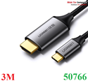 Cáp chuyển đổi USB-C to HDMI hỗ trợ 4K@60Hz dài 3m chính hãng Ugreen 50766