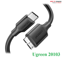 Cáp chuyển đổi USB type-C to Micro USB 3.0 dài 1m chính hãng Ugreen 20103 cao cấp