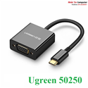 Cáp chuyển đổi USB Type C to VGA chính hãng Ugreen 50250 cao cấp