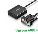 Cáp chuyển đổi VGA to HDMI + Audio chính hãng Ugreen 60814 cao cấp