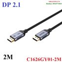 Cáp Displayport to Displayport 2.1 dài 2M độ phân giải 16K@60Hz Unitek C1626GY01-2M cao cấp