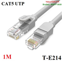 Cáp dữ liệu nối mạng Super CAT5 UTP dài 1M màu xám JASOZ T-E214 cao cấp