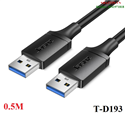 Cáp dữ liệu USB 3.0 2 đầu dài 0.5m JASOZ T-D193 cao cấp