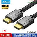 Cáp dữ liệu VIDEO HDMI 2.1 dài 1m JASOZ T-A269 cao cấp