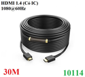 Cáp HDMI 1.4 dài 30M hỗ trợ 1080p@60Hz 3D/HDR/ARC Ugreen 10114 cao cấp (Có IC)