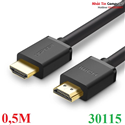 Cáp HDMI 1.4 dài 0,5M cao cấp hỗ trợ Ethernet + 4k2k Ugreen 30115 chính hãng