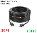 Cáp HDMI 1.4 dài 20M hỗ trợ 4K@30Hz 3D/HDR/ARC Ugreen 10112 cao cấp (Có IC)