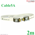 Cáp HDMI 1.4 hỗ trợ 3D 4K dài 2m Cable5A HD503 màu trắng chất lượng cao