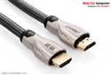Cáp HDMI 10M bọc lưới chống nhiễu hỗ trợ 3D full HD 4Kx2K chính hãng Ugreen UG-11195 cao cấp