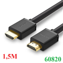 Cáp HDMI 2.0 dài 1,5M hỗ trợ 4K@60Hz Ugreen 60820 chính hãng