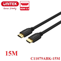Cáp HDMI 2.0 dài 15M độ phân giải 4K@60Hz Unitek C11079ABK-15M cao cấp
