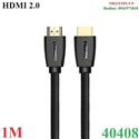 Cáp HDMI 2.0 dài 1m hỗ trợ full HD 4Kx2K chính hãng Ugreen 40408 cao cấp