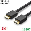 Cáp HDMI 2.0 dài 2M hỗ trợ 4K@60Hz 3D/HDR/ARC Ugreen 10107 cao cấp