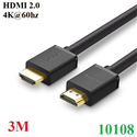 Cáp HDMI 2.0 dài 3M hỗ trợ 4K@60Hz 3D/HDR/ARC Ugreen 10108 cao cấp